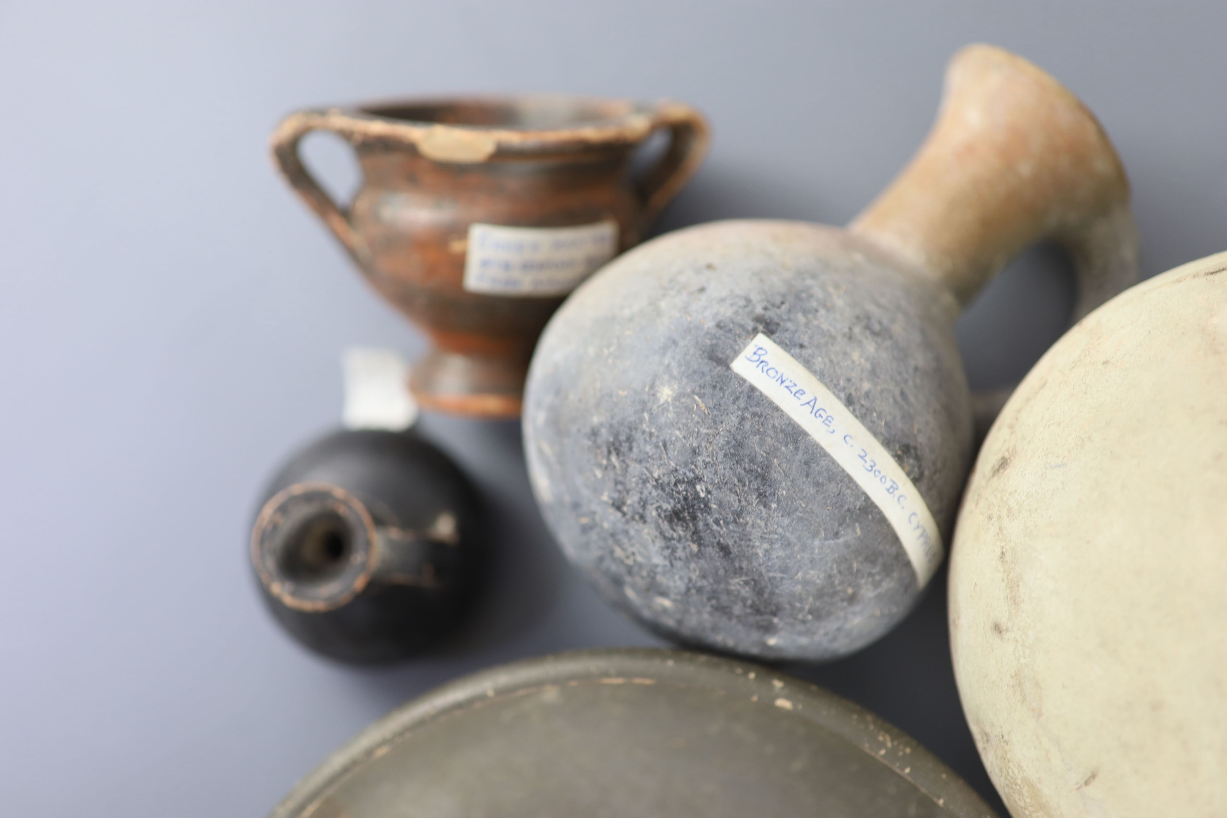 A group of Ancient Greek pottery vessels, Attic and Apulia, 4th-5th century BC, Provenance - A. T. Arber-Cooke